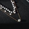 Elegant Multi-layer Pearl Necklace - European & American Style, Versatile & Luxurious