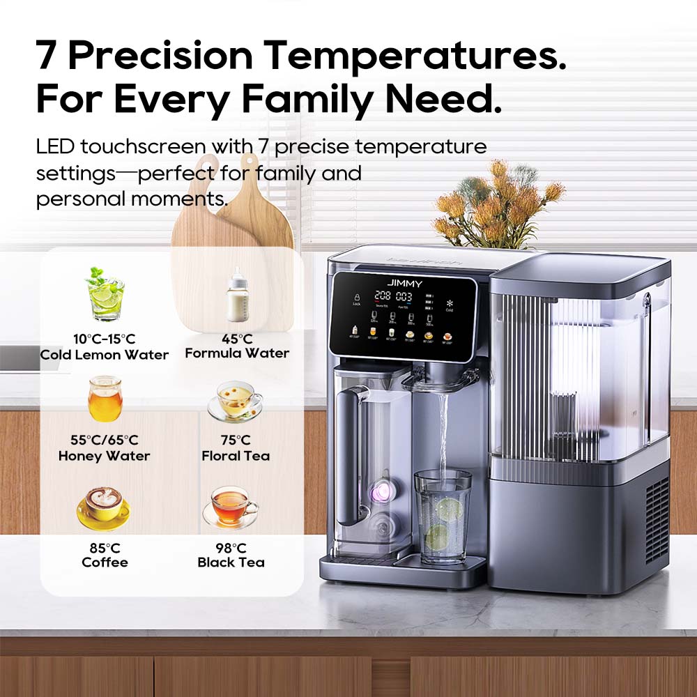 Fuente Purificadora De Agua JIMMY R9 PRO: 7 Etapas De Filtración, Temperaturas Instantáneas Y Diseño Sin Instalación.