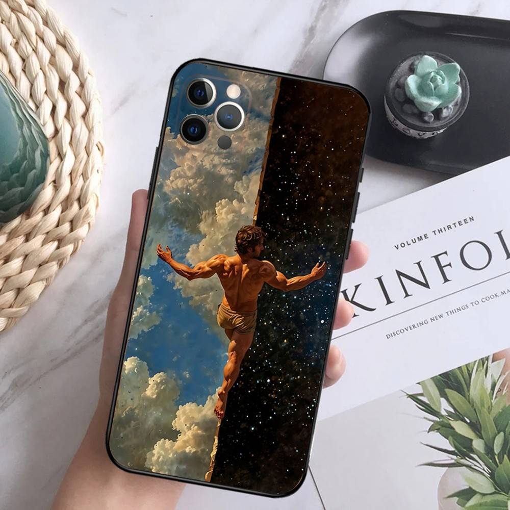 

Renaissance Art Painting Phone Case For iPhone 16,15,14,13,12 Mini 11 Pro XR,X,XS,MAX 7,8 Plus Silicone Cover Soft Black iPhone11