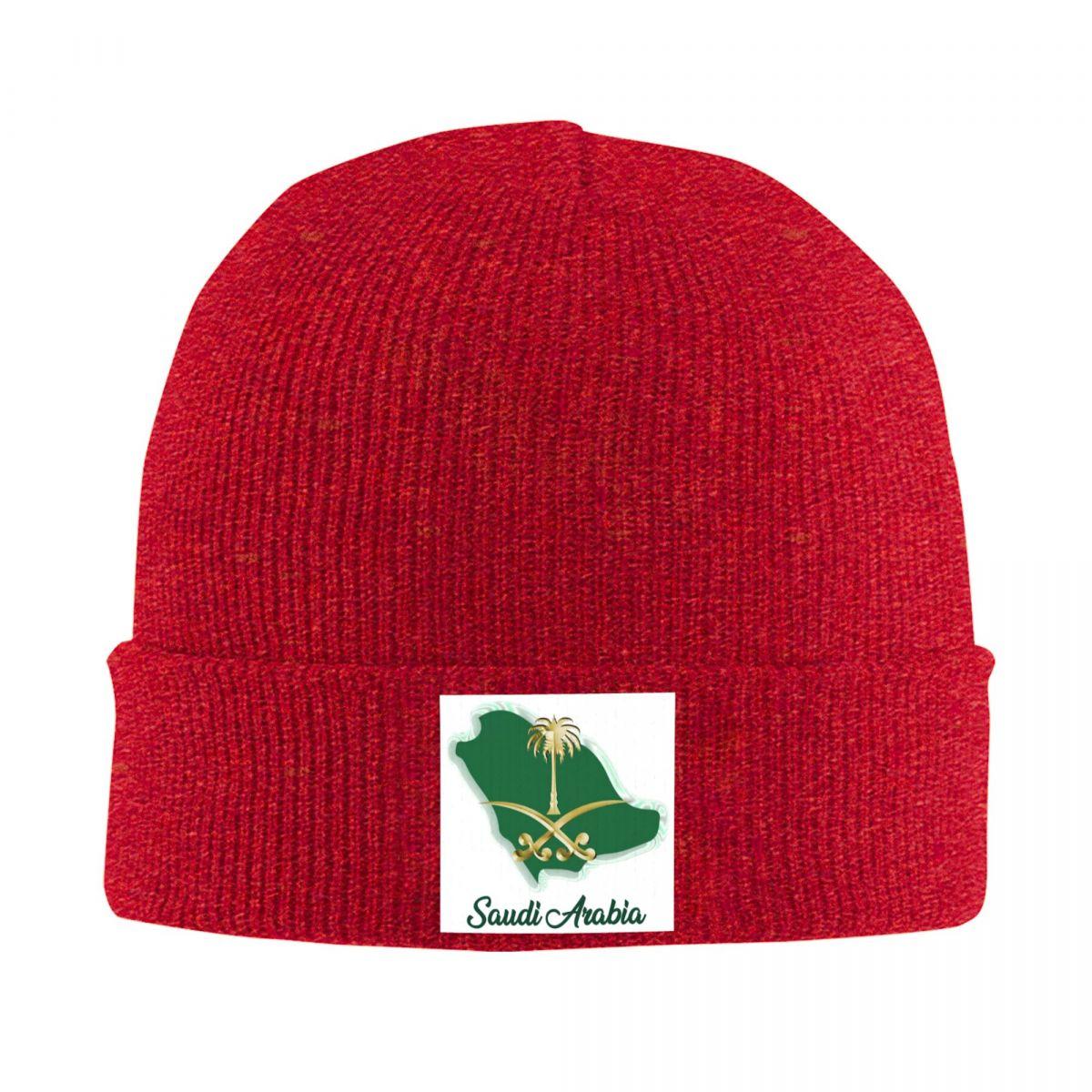 

Saudi Arabia National Day Warm Knitted Cap Winter Knit Bonnet Hat Skullies Beanies Hip Hop Caps for Unisex One Size