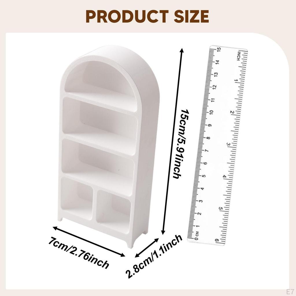 1:12 Miniature Cupboard Dollhouse Bookshelf Display Showcase Doll House Cabinet Mini Furniture