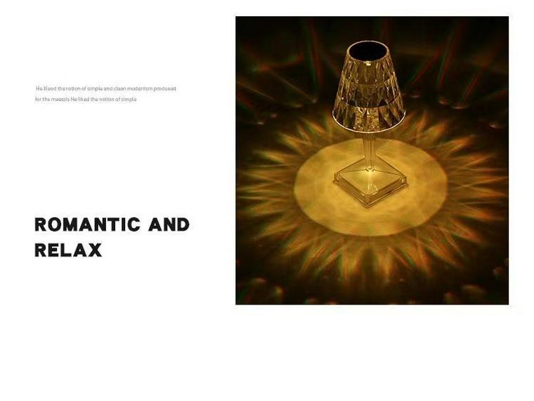 Luxury Touch LED Teardrop Table Lamp - Rechargeable Bedroom Night Light