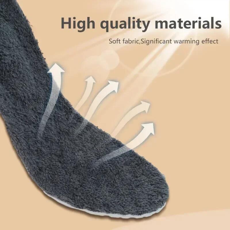 2pcs/pair Self Heated Thermal Insoles for Feet Winter Warm Wool Thermal Memory Foam for Men Women Sports Shoes Self-heating Shoe Pads