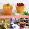 200Pcs Dessert Cups Disposable Plastic Mousse Cup 100ml Transparent Pudding Cup with Spoons Multipurpose Cheesecake Parfait Pot