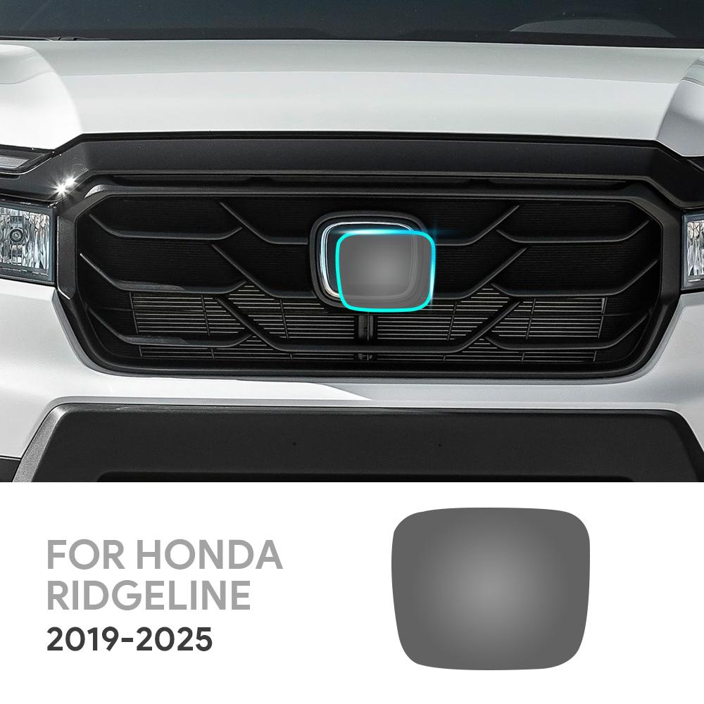 Car Front on Emblem Pre Cut Dark Smoked tpu PPF Protection Film For Honda Ridgeline 2019-2025 Anti-scratch Exterior Accessories