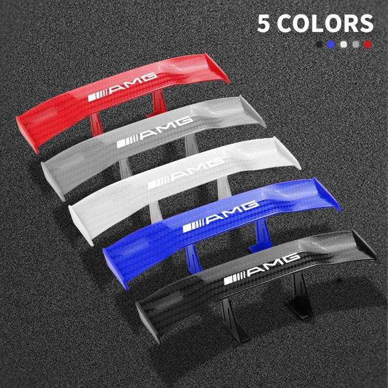 Car mini spoiler Tail Wing Carbon Fiber Look Tail Wings Model For For Mercedes-Benz A-Class B-Class C-Class E-Class S-Class CLA
