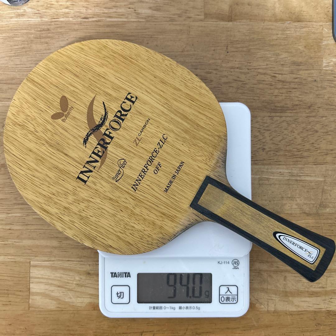 Used Butterfly INNERFORCE ZLC table tennis racket