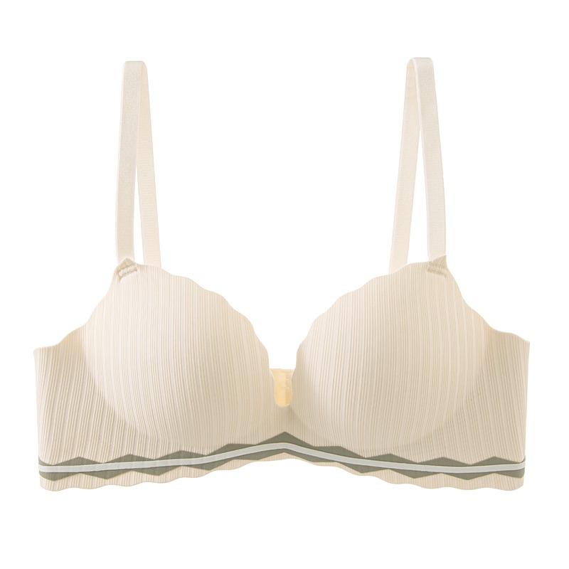 Seamless Push-up and Anti-sagging Small Chest Push-up Underwear Without Steel Ring Simple and Breathable Girls Bra