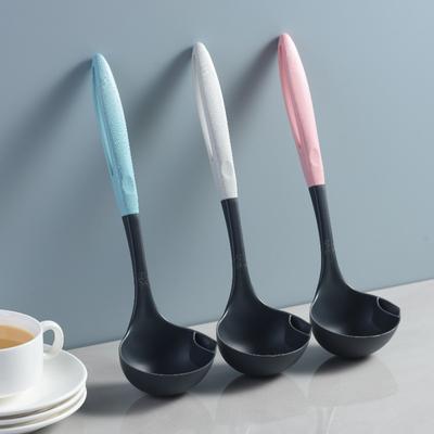 2 In 1 Filter Oil Spoon Long Handle Ramen Soup Ladle Food Skimmer Colander Pot Tablespoons Porridge Scoop Kitchen Separator