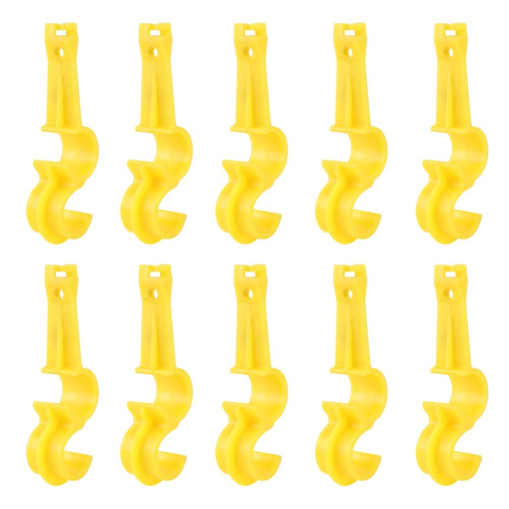 10pcs Dual Groove S-Type Frame Water Pipe Fixing Clips Farm Pipe Fasteners  Farm Waterline System