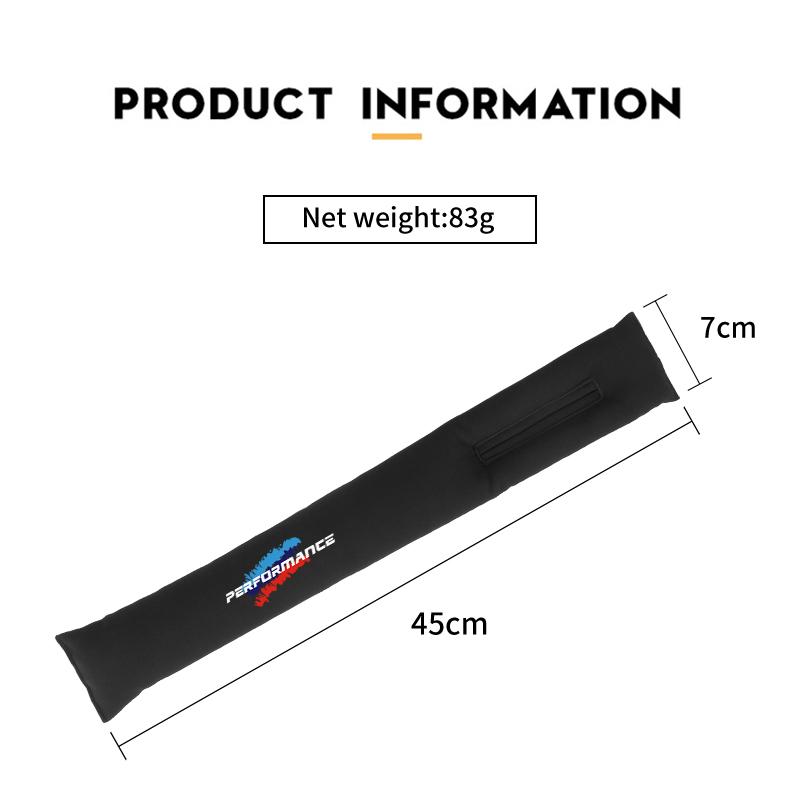 UCAT9 2025 Hot 2Pcs Car Seat Gap Filling Plug Cushion Side Seam Leak Proof Strip For BMW X1 X2 X3 X5 X4 X6 X7 G30 G20 G32 G11 G12 F40