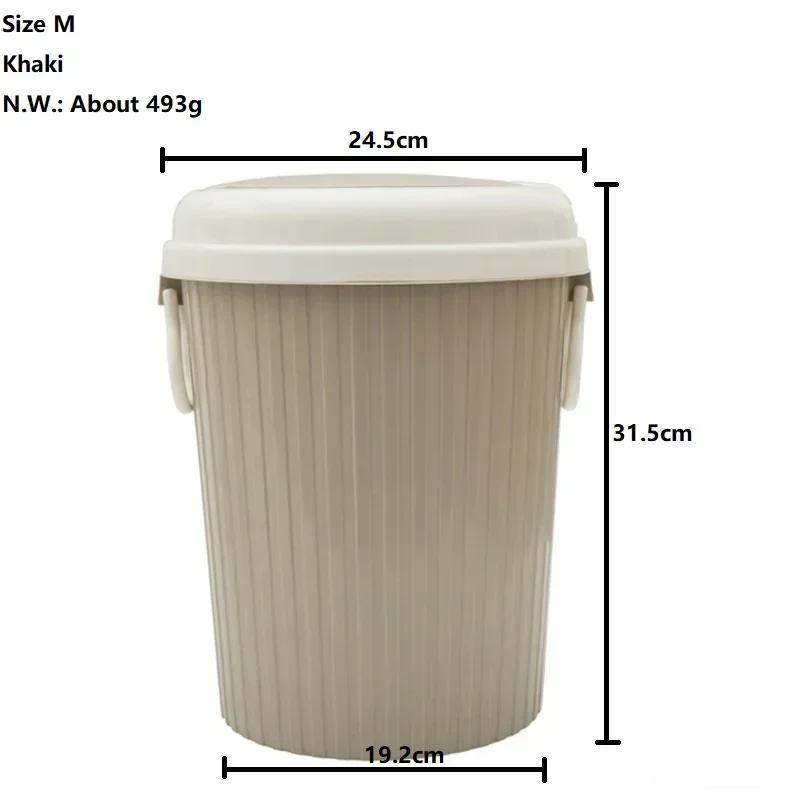 Pop-Up Mülleimer mit Deckel Wohnzimmer Küche Badezimmer Plastikmülleimer Büro Mülleimer