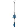 Japanese Bless Wind Chime Cast Iron Outdoor Small Wind Chime Retro Garden Hanging Wind Bell for Good Luck Patio Balcony Decoration