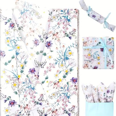 10 Sheets/set Floral Tissue Paper Plant and Flower Design Gift Wrapping, Crafts, Birthday, Wedding Decor, Bouquet Supplies, Versatile Decoration Paper