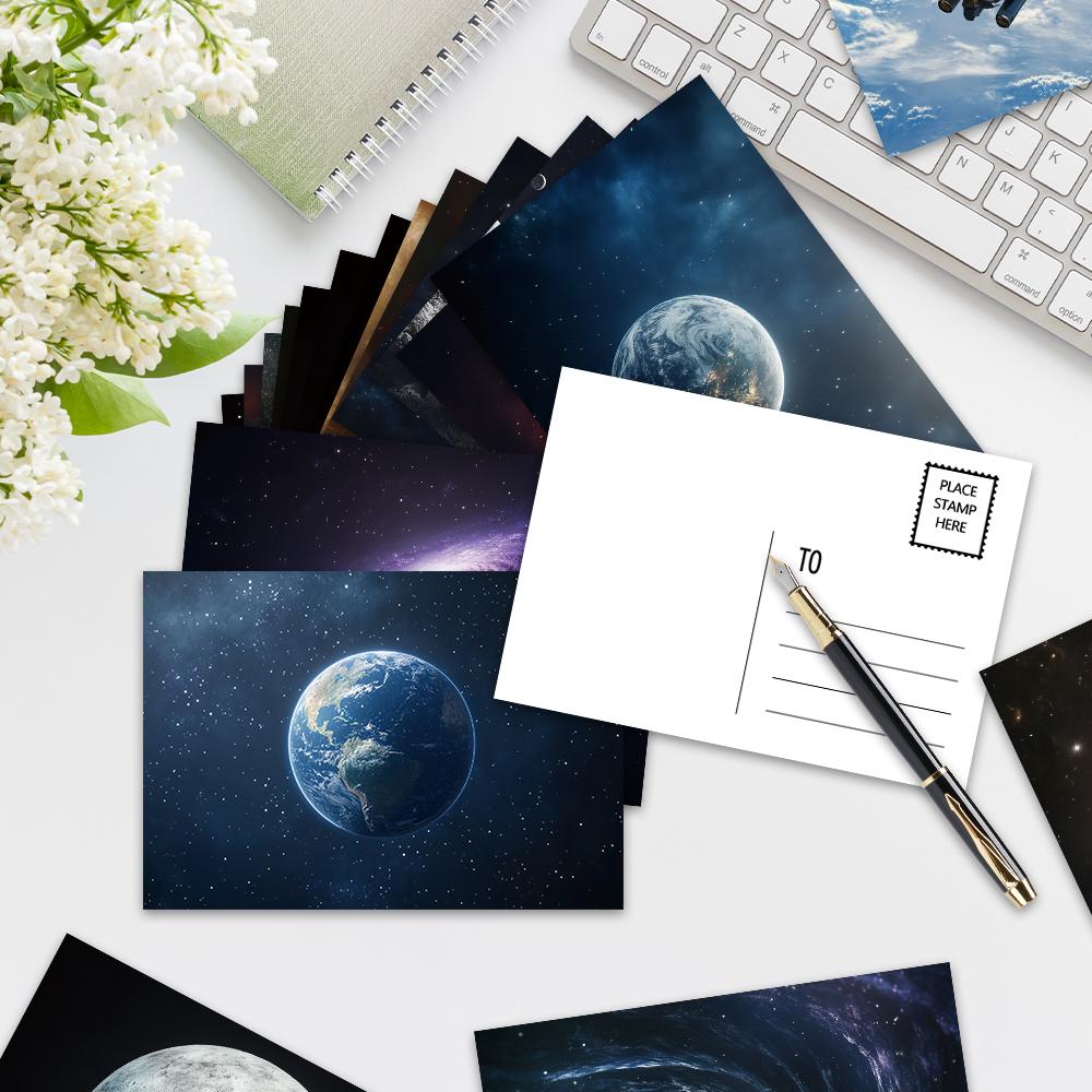 32pcs, Space and Planet Postcards, Astronomy, Greeting Cards, DIY Postcards, Decorations, Collectible and Giftable