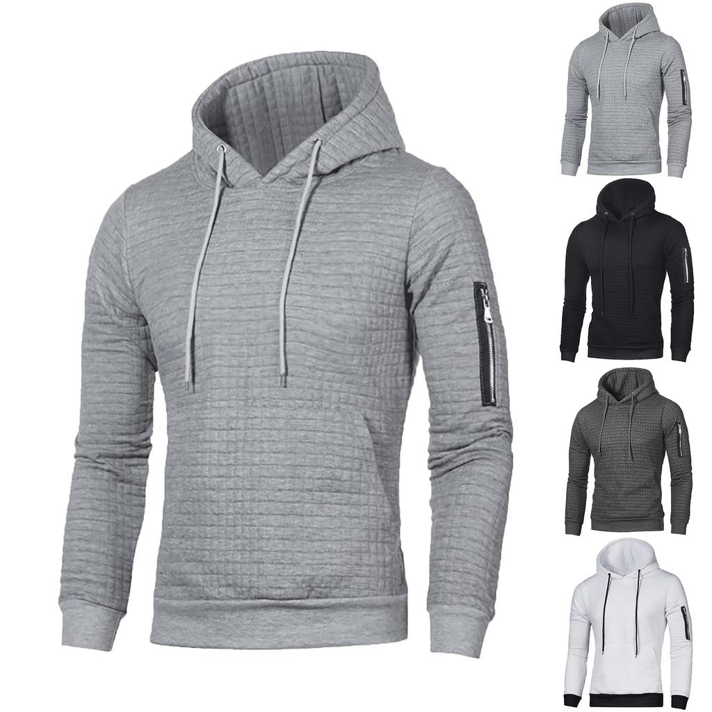 Men Oversized Tall Hooded Sweatshirt Lightweight Casual Loose Pullover 2025 Fall Winter Clothing