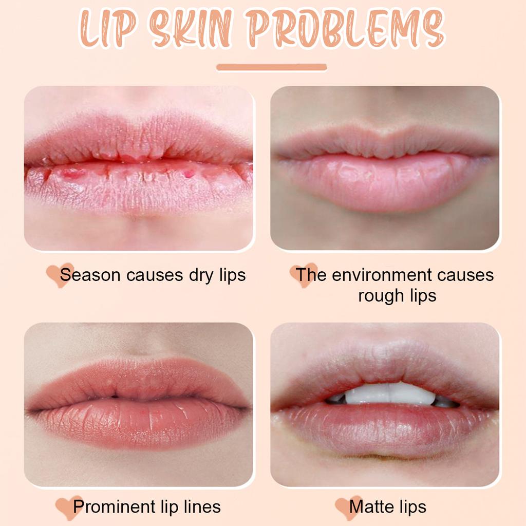 Peach Lip Balm Nourishes Lips To Remove Dead Skin Wrinkles and Prevents Lip Lines and Lips Care Portable Lip Balm