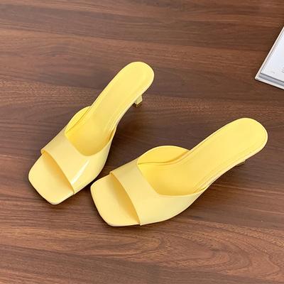 Papuci de casă de modă pentru femei Pantofi cu toc înalt Sandale de modă pentru femei 2025 Vară Noi Șlapi eleganți Șlapi casual Pantofi cu toc de lux pentru femei