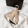 Pointed Toe Women Ankle Boots High Heels Sexy Fashion Shoes Dress Suede Luxury Winter Botas 2025 New Elegant Pumps Mujer Boots
