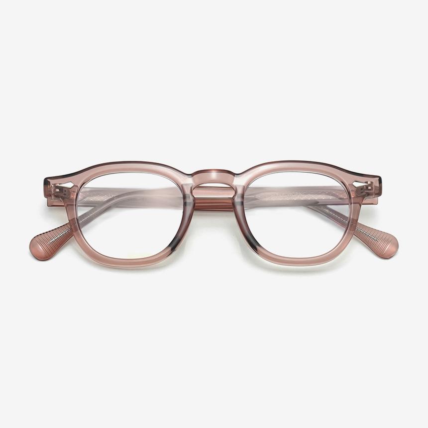 Seutailwokeu Style2 Lbr_Light Burgundy Transparent Stylework Eyeglass Frames