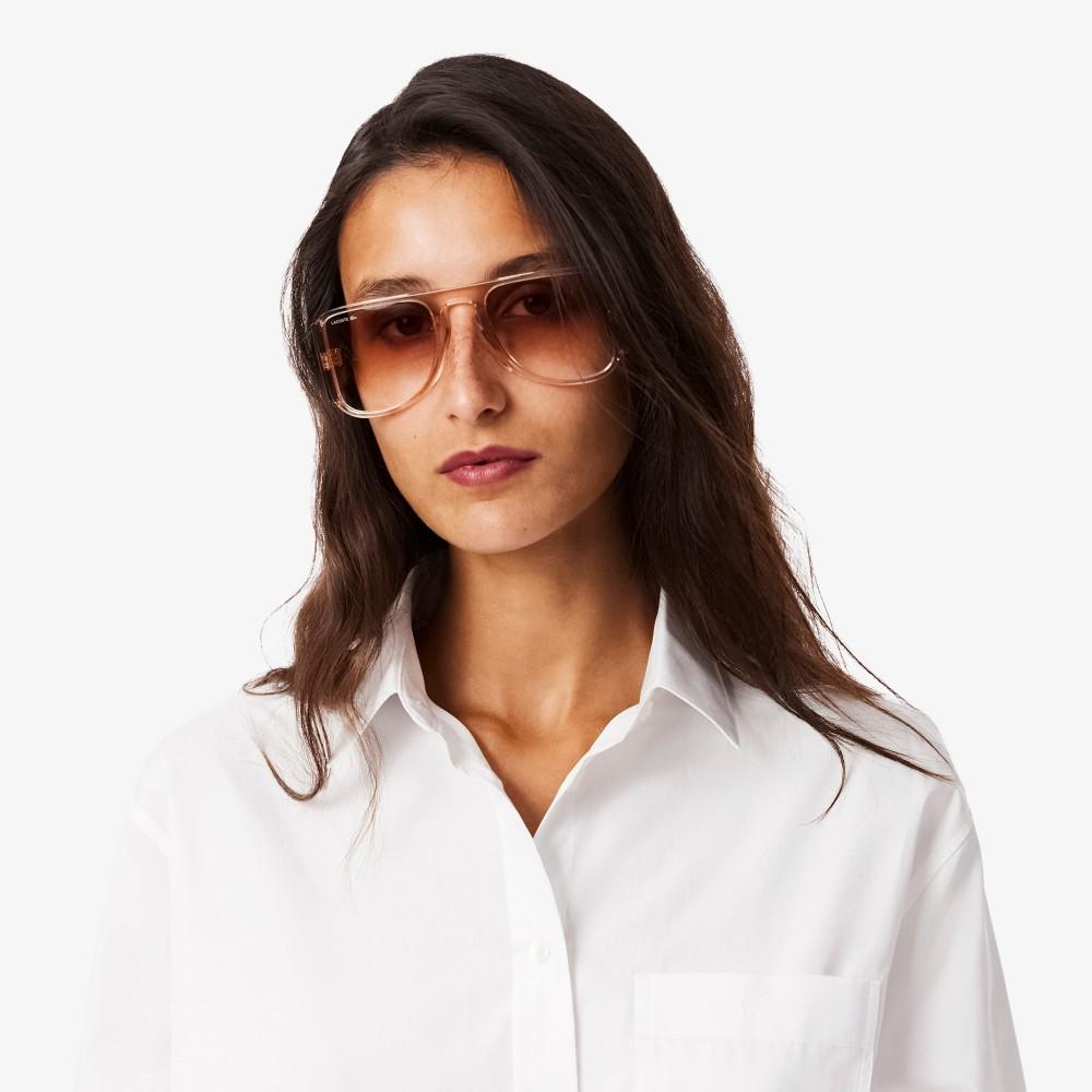 [Lacoste] Women's Oversized Poplin Shirt CF0215-55N001