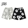 Pantaloncini da uomo con motivo Kapok Estate Stampa Floreale Coulisse Vita Elastica Ampio Tasche Corte Pantaloni Corti Pieghe Vacanza Spiaggia Sportivo Casual Abbigliamento Casa
