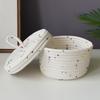 Cotton Rope Storage Basket Organizer Box for Makeup Snacks Desktop Multifunctional Stackable Handwoven Home Decor