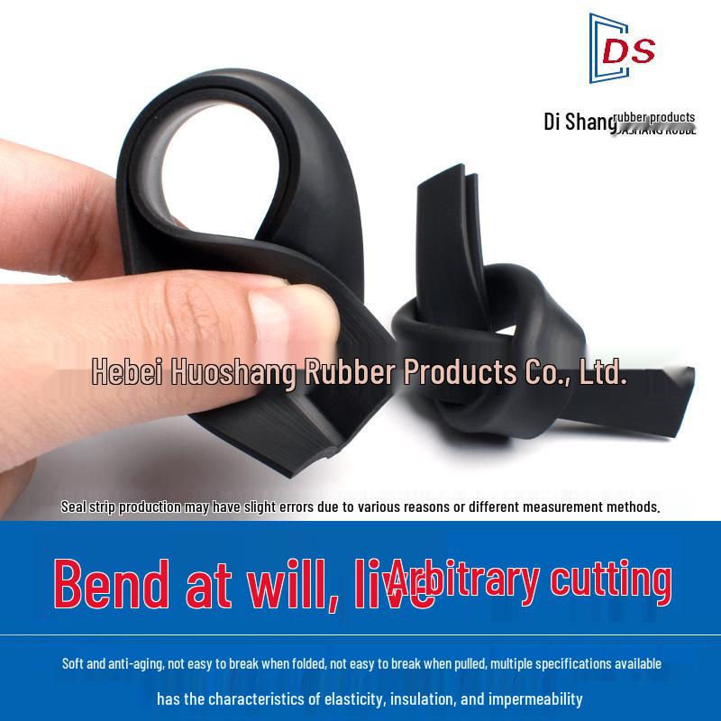 Self-Adhesive U-Shaped Rubber Trim for Glass and Metal Edge Protection