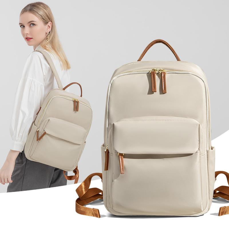Leisure Commuter Computer Backpack Female Spring and Summer Simple Oxford Cloth Travel Backpack Large Capacity