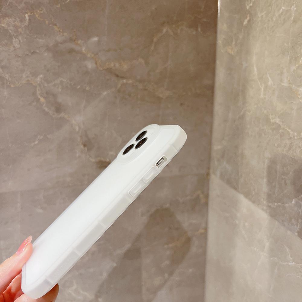 Simple Solid Color Transparent White 15 Skin Feeling Matte 13 Apple Phone Case X 8 Suitable for IPhone 16pro Soft 11