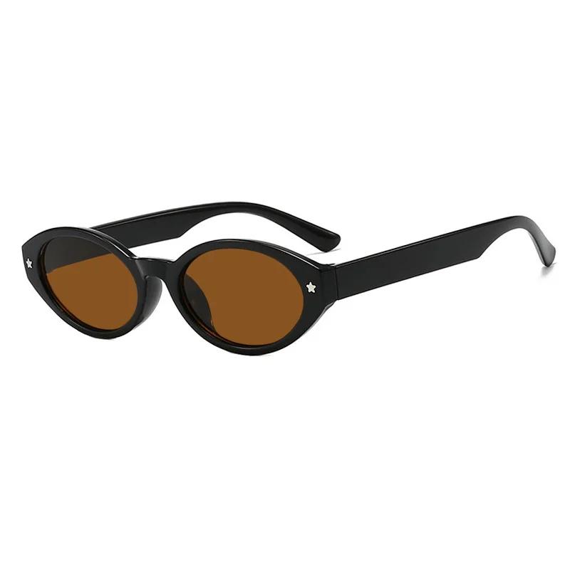 2025 New Women Sunglasses Narrow Oval Frame Luxury Brand Design Popular Style Outdoor Female Sunglasses Sunshade Glasses Uv400
