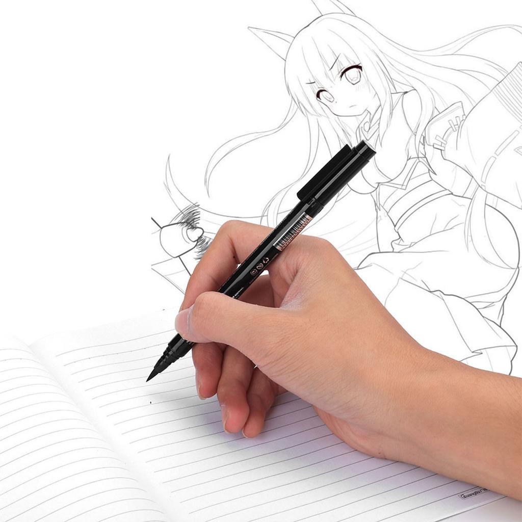 8pcs Fine Tip Micron Liner Marker Pen Black Ink Waterproof Drawing Pen for Comic Hand Painting