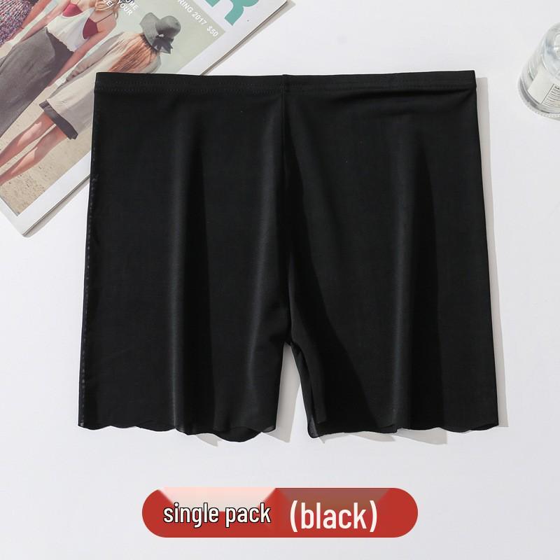 

Women s Ice Silk Anti-Exposure Seamless Safety Pants - Breathable, No Ride-Up, Plus Size Summer Underwear One Size [Recommended 80-140 lbs]