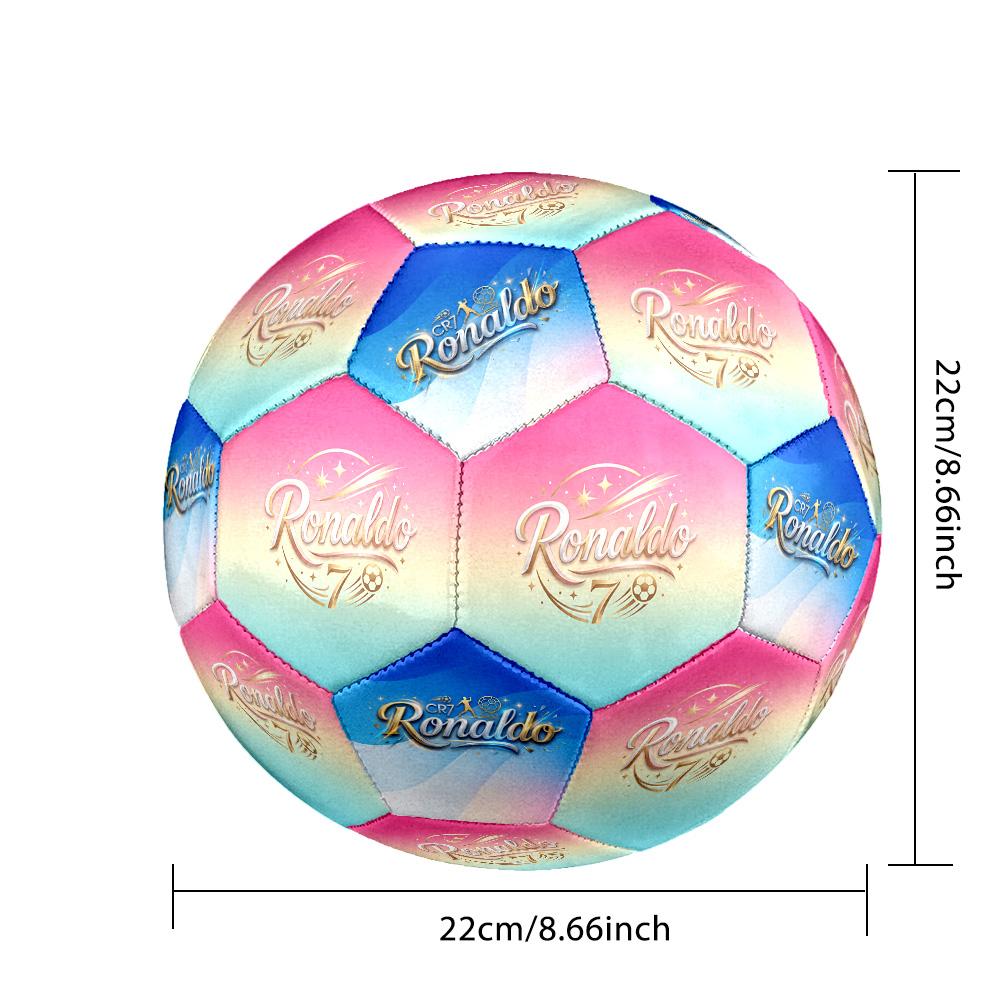 Ronaldo's: Legend Game Size 5 Soccer Ball Machine-Stitched Indoor/Outdoor Training and Matches Surprise Collection Gift
