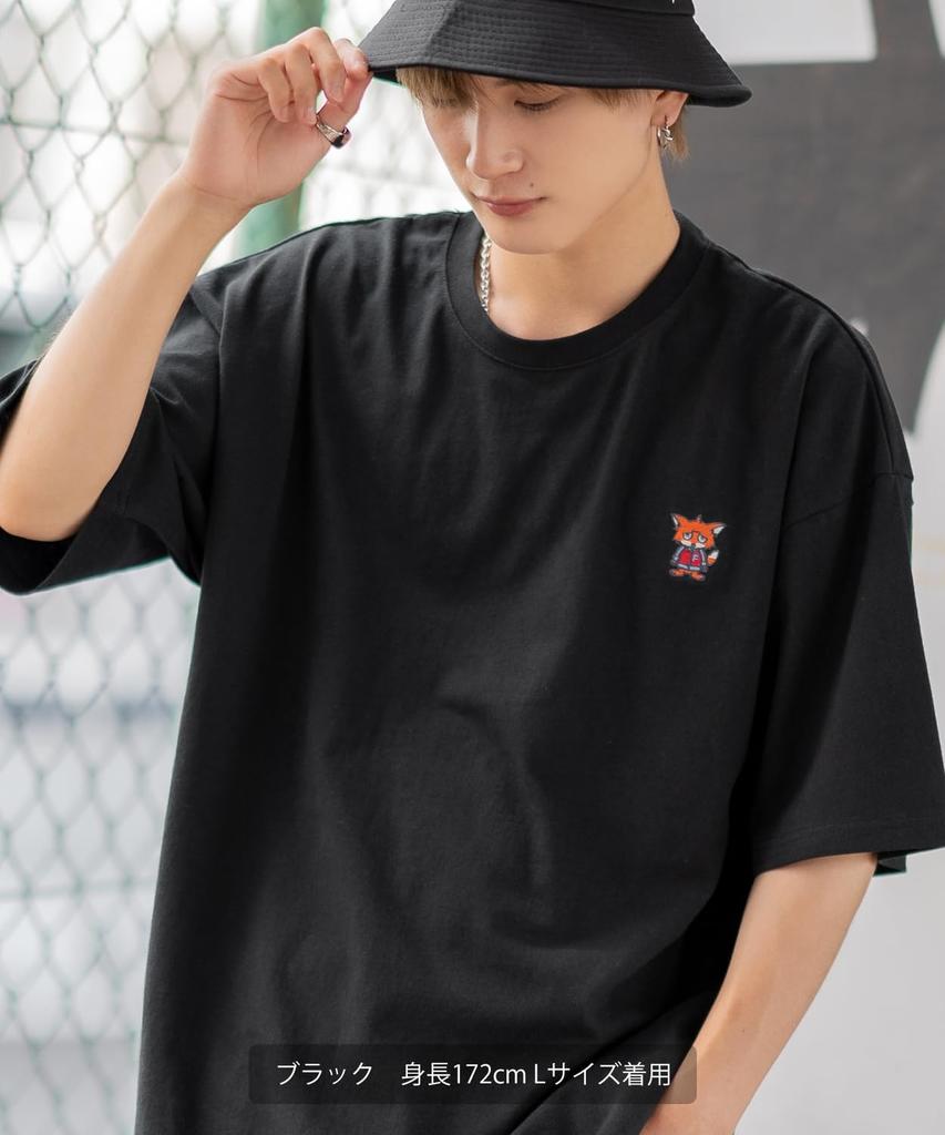 IMPROMES Casual SIDEWAYSTANCE Embroidered Downer Fox Short Sleeve T-Shirt, Men's, Ash