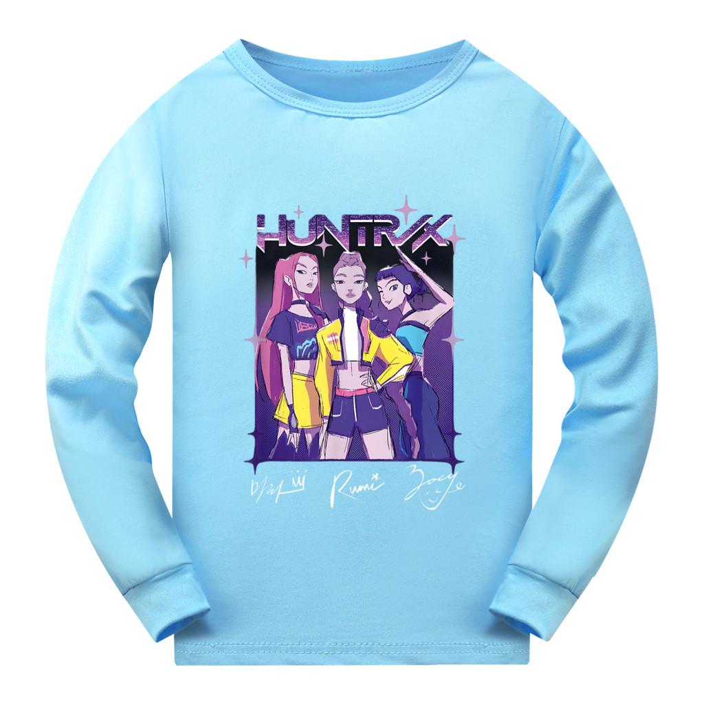 5022 Kinder Mädchen Rumi Zoey Mira Super Star Print Langarm T-Shirt