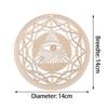 Meditation Wood Sign Ornaments Wall Decor Sacred Geometry Hanging Artwork Wooden Wall Art