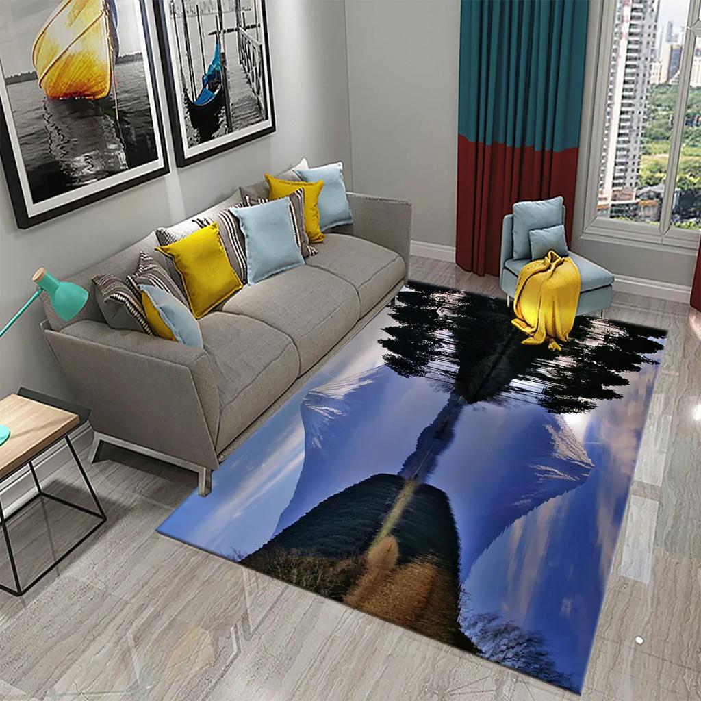 Japan Mount Fuji Carpet for Kitchen Living Room Bathroom Bedroom Doormat Entrance Non-slip Mat Rug Corridor Home Decor Carpet