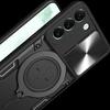 For Samsung S24Fe S24Ultra S24Plus S24 S23Fe S23Ultra S23Plus S23 S22Ultra S22Plus S22 Camera Lens Cap Magnetic Ring Phone Case