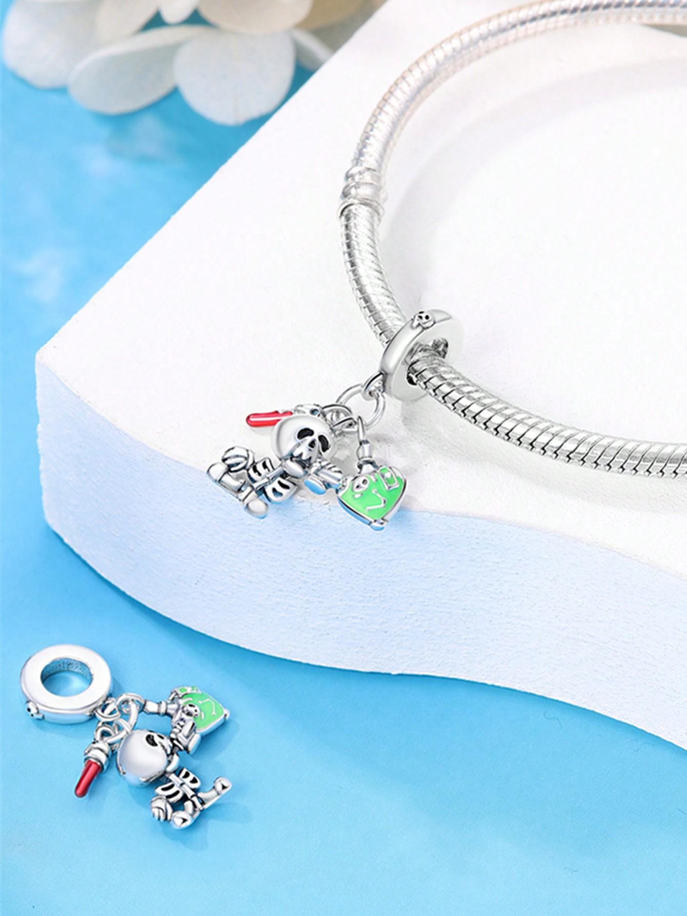 

Charm Bead Components Plata Copper Metal Colors Halloween Skull Music Bead Components Charm Bead Component Pendant Bead Component Designed For