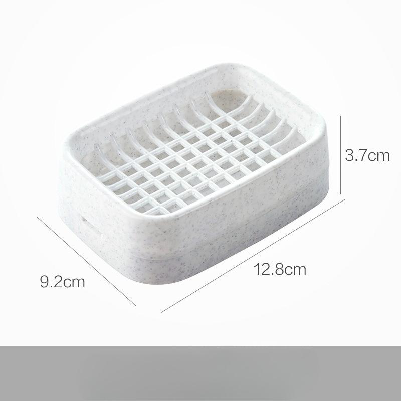 Grid Soap Box Handmade Soap Double-layer Drip-drying Wall-mounted Storage Rack Laundry Soap Soap Box Storage