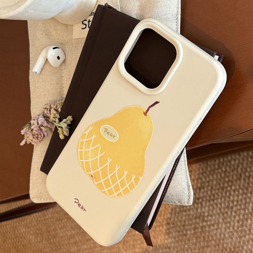 Applicable To IPhone16 Apple Phone Case 17promax Niche Pineapple 1314 Small Fresh 15 Silicone