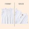 Baby Birthday Great Korean 3 6 1 2 Years [EnDast] White, 66cm, Spring/Summer, Sleeveless, Romper, Comfortable, Girl's Clothes, Ruffles, Cute, Gift,