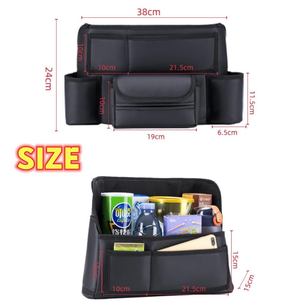 EXCEREY Car Hanging Bag, Seat Pocket, Front Row Seat Bag, Multi-functional Storage Box, Car