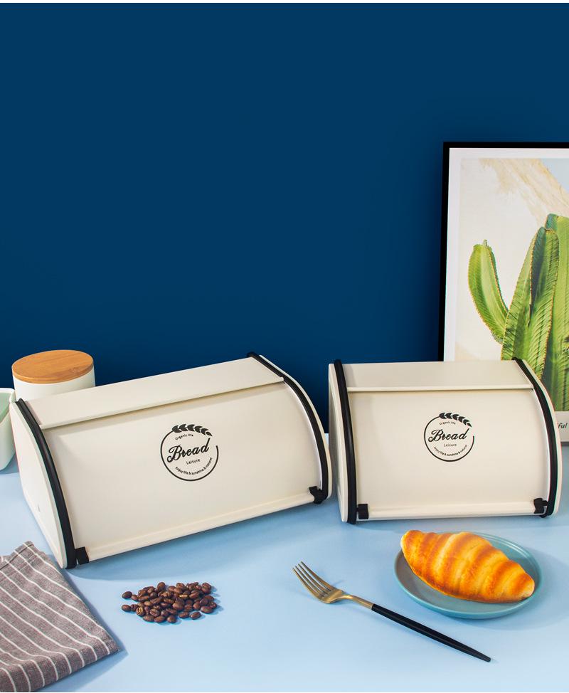Nordic Retro Bread Box: Stylish Tableware and Baking Storage Rack