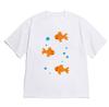 Korean Fashion Aesthetic Fish Print Tshirt for WOMEN Unisex Minimalist Hand Drawn Short Sleeve Crew Neck Tee Casual Versatile Top