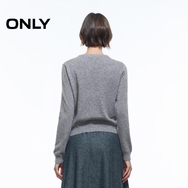 ONLY Women's Round Neck Wool Blend Sweater