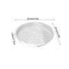 Flower Pot Tray Transparent Flower Pot Trays 5X Indoor and Outdoor Plant Saucer Pot Trays Plants Transparent Plant Tray
