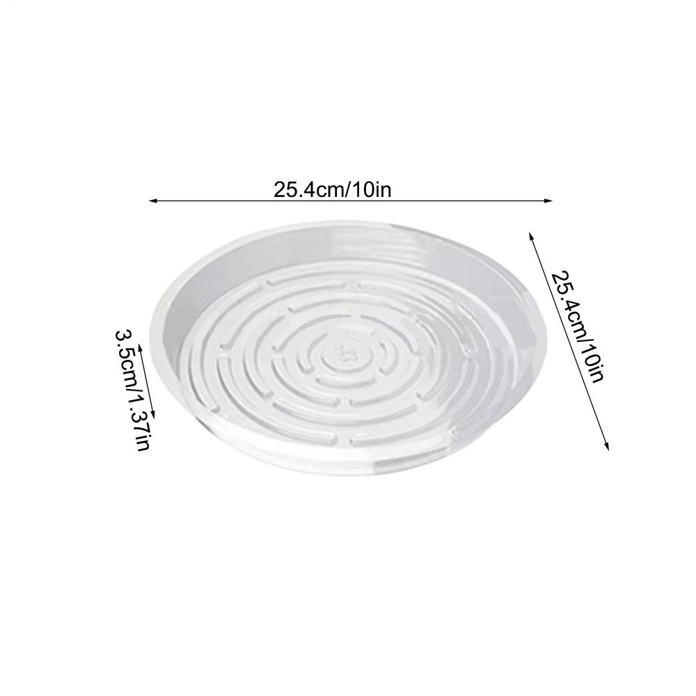 Flower Pot Tray Transparent Flower Pot Trays 5X Indoor and Outdoor Plant Saucer Pot Trays Plants Transparent Plant Tray