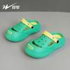 ZB outer wear heightening slippers new summer thick bottom outer wear Mori series heightening soft bottom